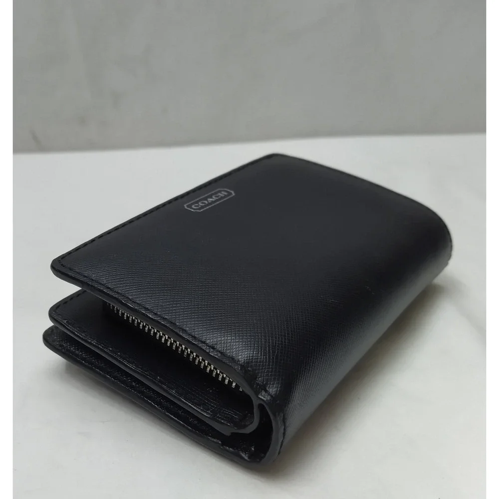 Coach black leather